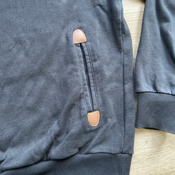 Trailwear by Penfield Sweatshirt Mens Sz M Black Shawl Neck Pullover Pockets - Picture 3 of 16